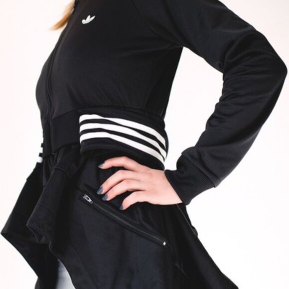 Adidas Black Original Couture Superstar Long Track Jacket - Medium - Picture 5 of 15